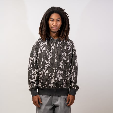 INTERBREED / CAMOUFLAGE HEAVY WEIGHT ZIP HOODIE(3colors)