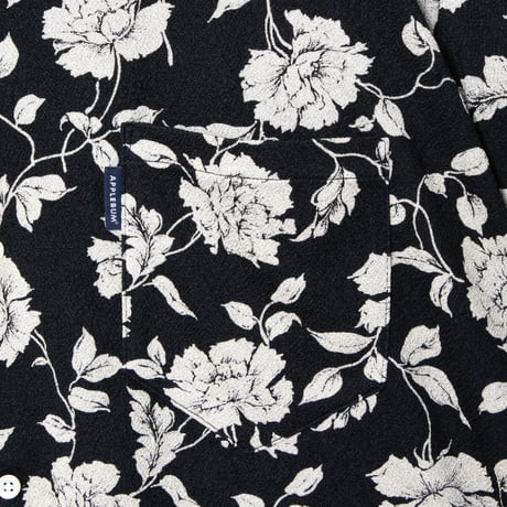 APPLEBUM / CHIRIMEN KNIT ALOHA SHIRT (OVERSIZED)
