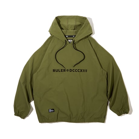 RULER / NYLON PULLOVER HOODIE