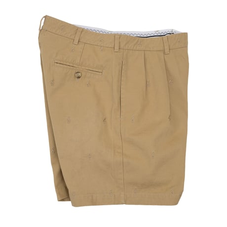 INTERBREED / Embroidered Tuck Shorts(2colors)