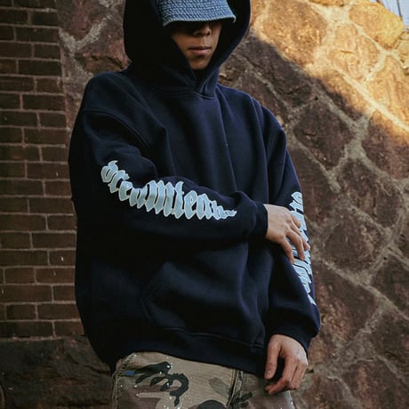 DREAM TEAM / dreamteam Old E Logo 12oz Hooded Pullover (2colors)