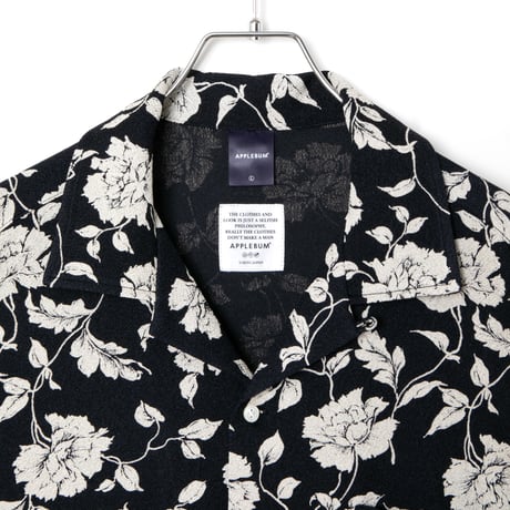 APPLEBUM / CHIRIMEN KNIT ALOHA SHIRT (OVERSIZED)