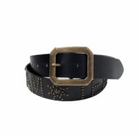 DREAM TEAM / Dream Team Dot Stud Leather Belt
