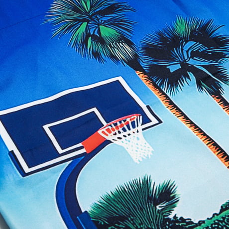 APPLEBUM / "PALM BASKETBALL COURT" ALOHA SHIRT