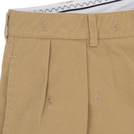 INTERBREED / Embroidered Tuck Shorts(2colors)