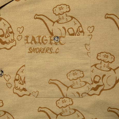HAIGHT / SMOKERS CLUB OPEN COLLAR SHIRT(3colors)