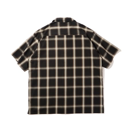 RULER / CHECK OPEN-NECK S/S SHIRT(2colors)