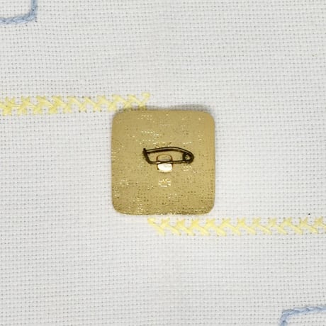 こぐまのミーシャ　スクエア　バッジ　セーリング