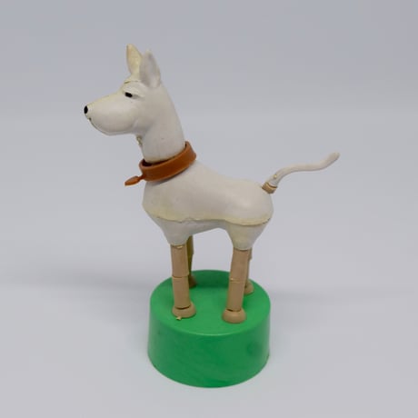ハンガリー　くにゃくにゃ人形　白い犬