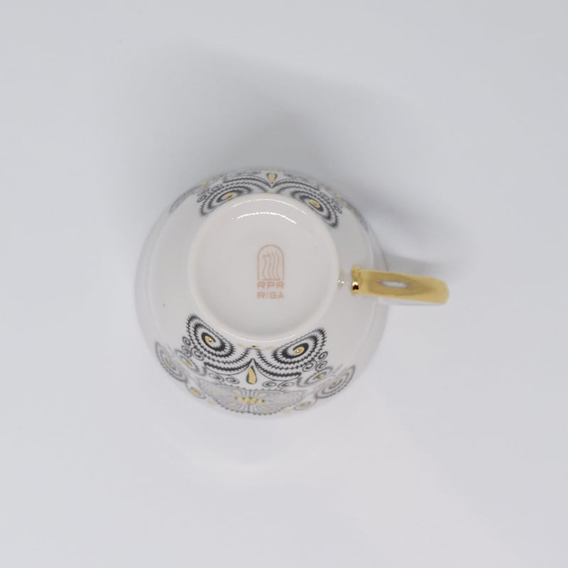 旧ソ連 リガ陶器工場 デミタスカップ | Kitten Blue