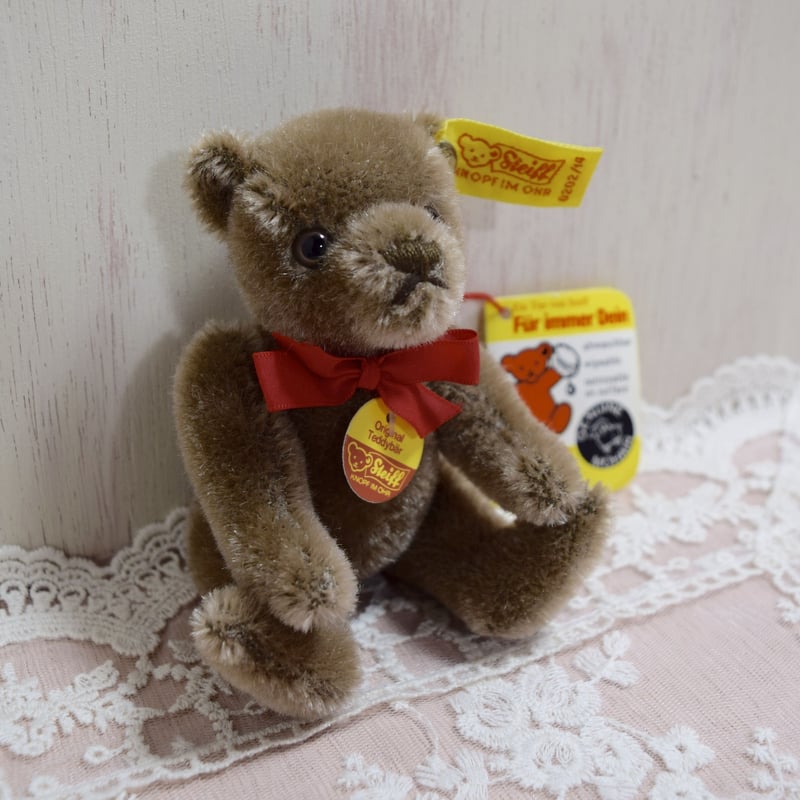シュタイフ ミニチュア テディベア キャラメルブラウン 1980年代