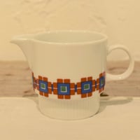 ドイツ　Melitta　チェック柄のミルクポット