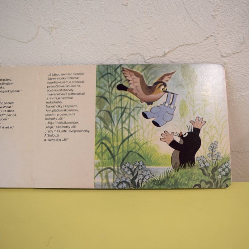 チェコ 絵本「Jak Krtek ke kalhotkam prisel」もぐらのクルテク |
