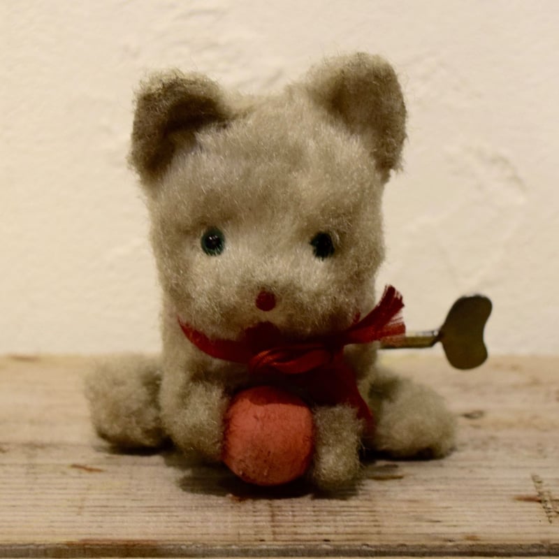 アンティーク ビンテージベア ゼンマイ仕掛け 編み物ベア max carl