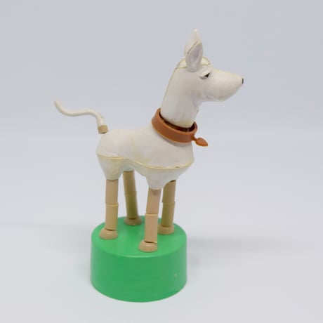 ハンガリー　くにゃくにゃ人形　白い犬