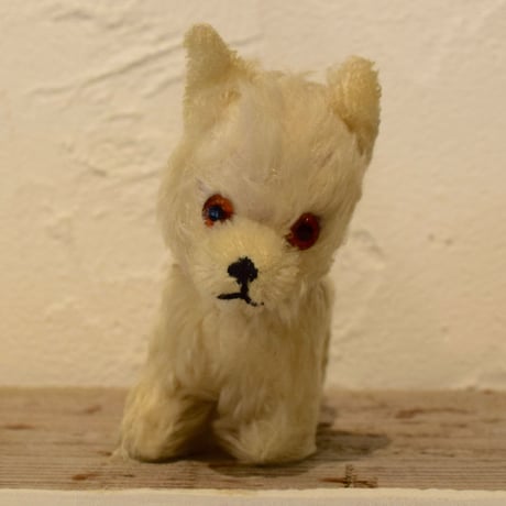 ドイツ　グリズリー社　白い犬のぬいぐるみ
