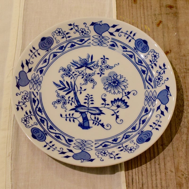 ブルーオニオン コンポート 脚付き 透かし Zwiebelmuster チェコ ブルーオニオン コンポート 脚付き 透かし Zwiebelmuster チェコ