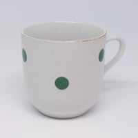 ドイツ　シンプル水玉マグカップ　緑