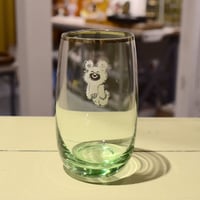 モスクワオリンピック こぐまのミーシャ グラス グリーン