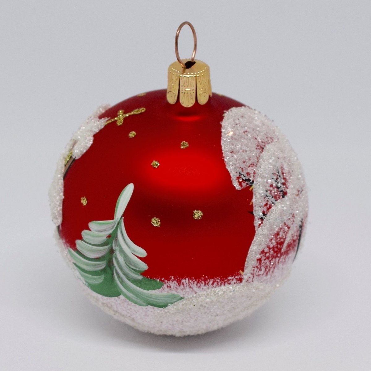 チェコ ガラスオーナメント 教会 赤 | Kitten Blue