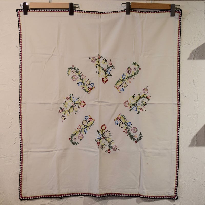 チェコ 刺繍クロス 特大 | Kitten Blue