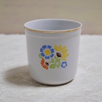 旧ソ連時代　ラトビア　花柄　フリーカップ