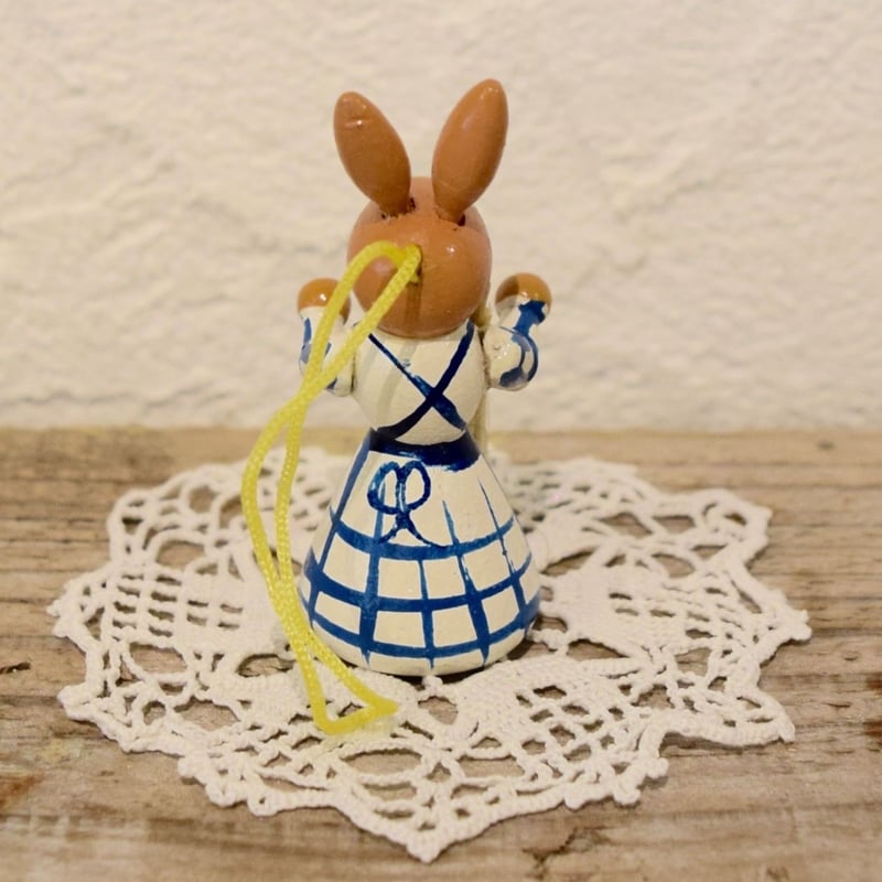 ドイツ ウサギのオーナメント 白いワンピース | Kitten Blue