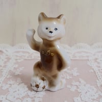 旧ソ連時代　ウクライナ　クマ　フィギュリン　サッカー