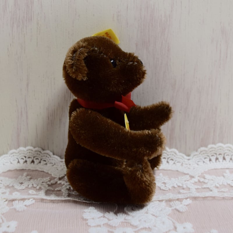 シュタイフ ミニチュア テディベア チョコレートブラウン 1980
