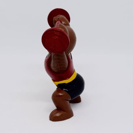 こぐまのミーシャ　フィギュア　重量挙げ