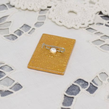 こぐまのミーシャ　バッジ　水泳
