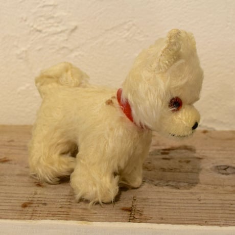 ドイツ　グリズリー社　白い犬のぬいぐるみ