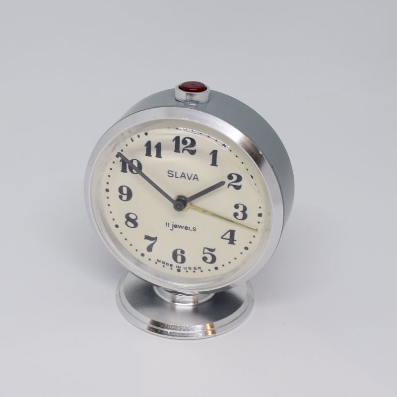 スラヴァ ソビエト SLAVA アラームクロック 手巻き 置き時計