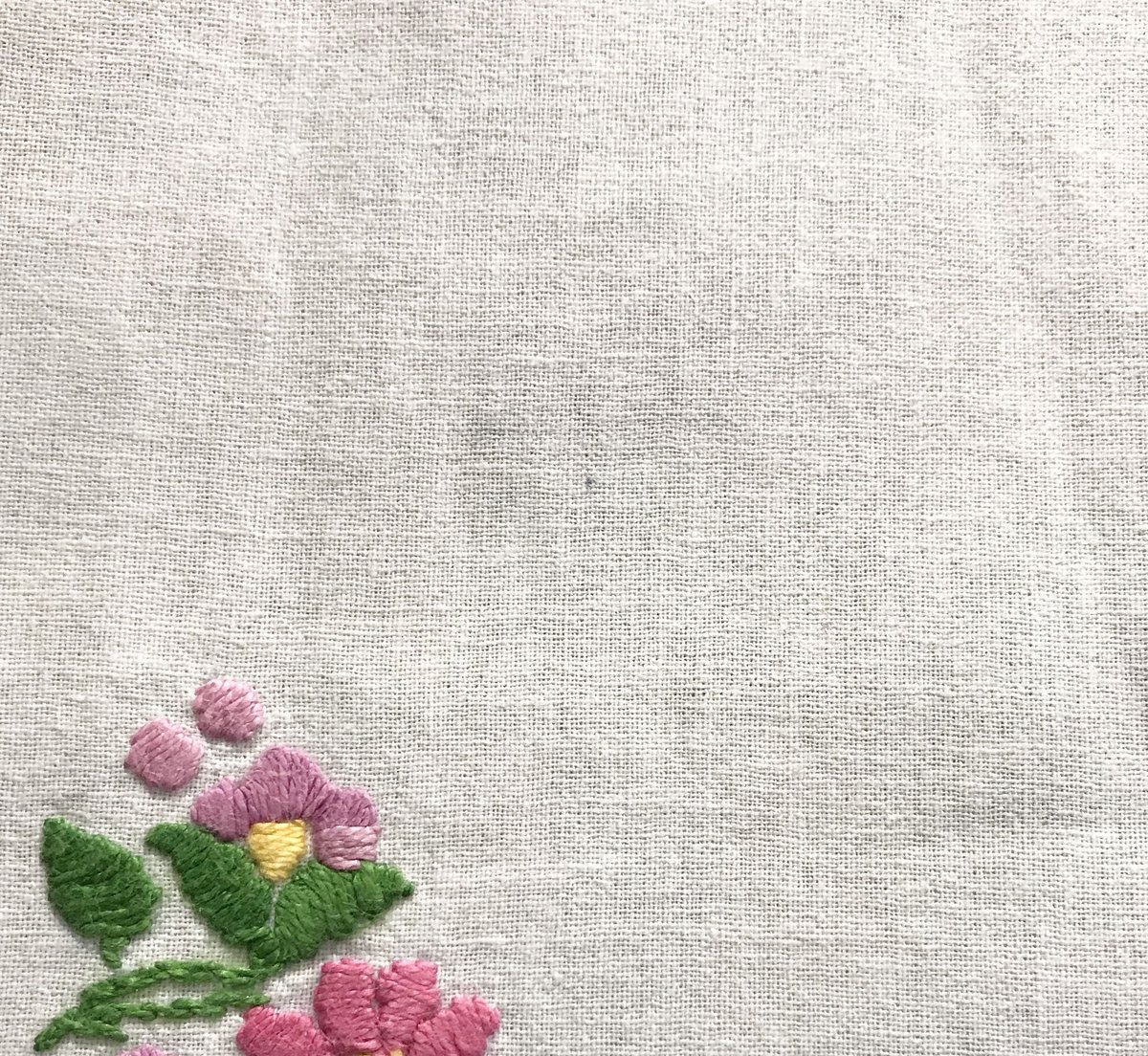 ハンガリー カロチャ刺繍 テーブルクロス 小花 | Kitten Blue