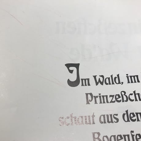 ドイツ　絵本「Prinzesschen im Walde」森のおひめさま