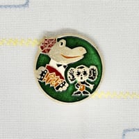 チェブラーシカと演奏するゲーナ　バッジ　1980年代