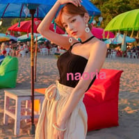 即納再入荷   ３色展開紐ワンショルリブニット