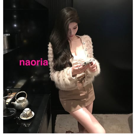 予約制　２色展開  フォックスファーカーデ単品