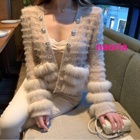 予約制　２色展開  フォックスファーカーデ単品