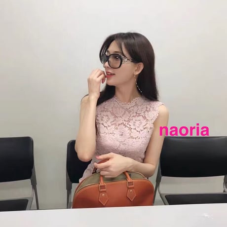 即納　ピンク総レースノースリーブワンピース
