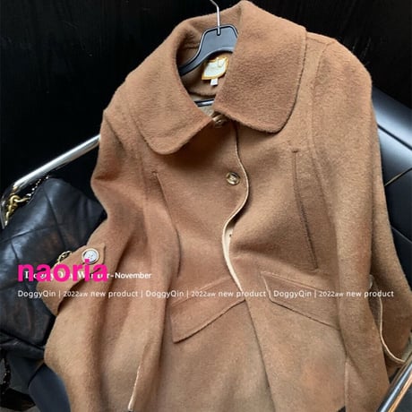 予約制　２色展開  ウールポンチョコート