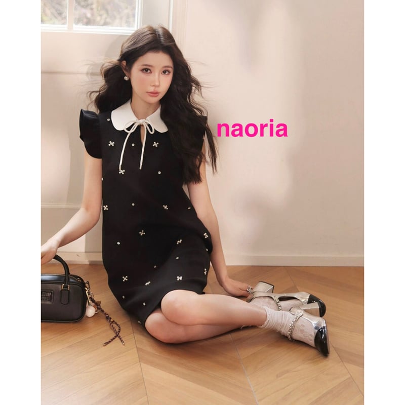 予約制 2色展開 パールワンピース | naoria