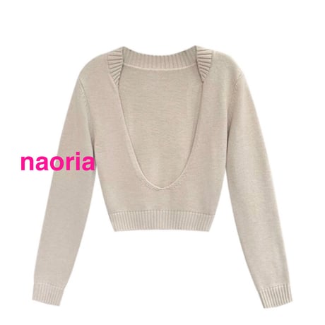 予約制  ２色展開　重ね着用ニット単品