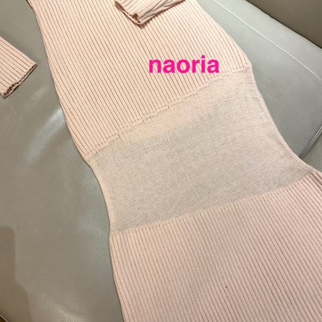 予約制  ポイント透けデザインワンピース