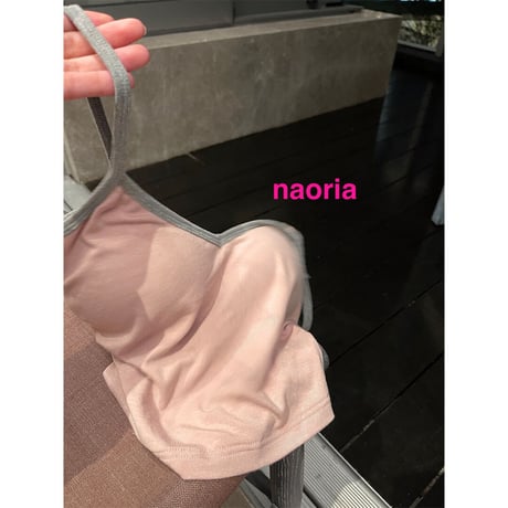 予約制　６色展開  パット付きキャミ