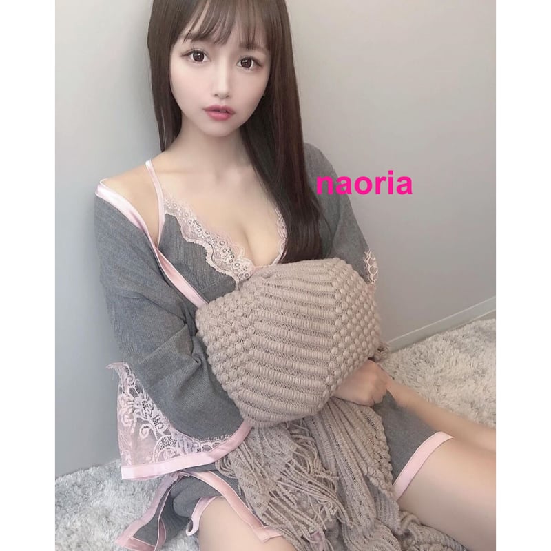 即納 バイカラーレースベビードール＋ガウンセット | naoria