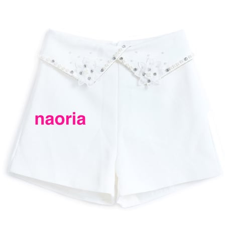 即納  パールビジューショートパンツ単品