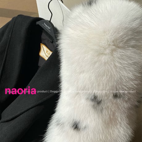 予約制　２色展開  首元リアルファー単品
