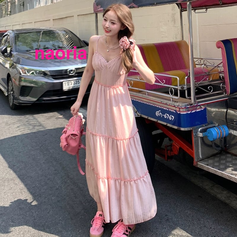 完売★Sサイズ　TFW49 ノースリーブワンピース ピンク 完売☆Sサイズ TFW49 ノースリーブワンピース ピンク SLEEVELESS