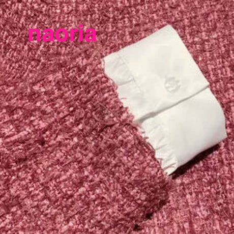 予約制  袖重ね着風ツィードジャケット単品